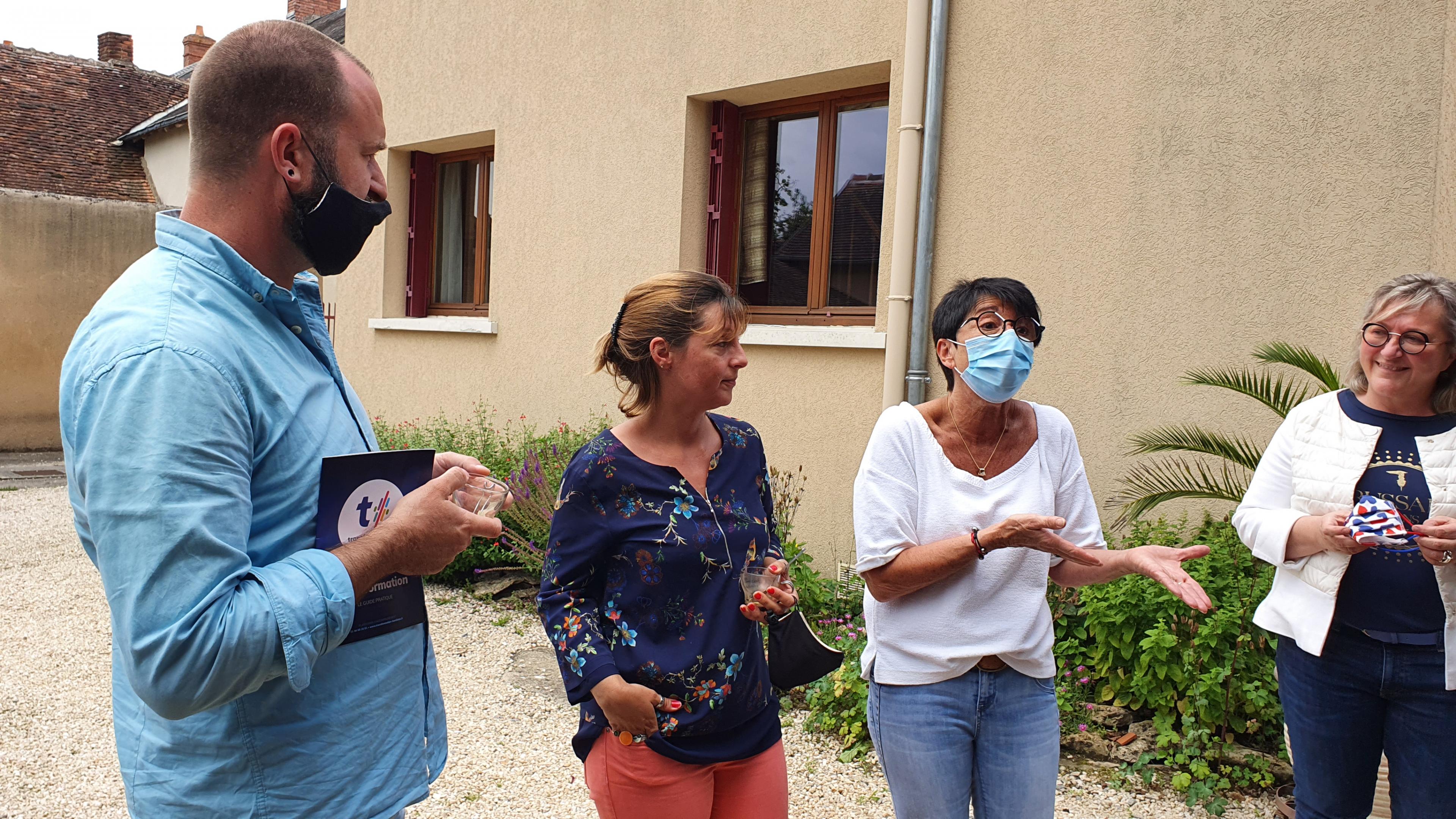 A Méoebecq, Philippe Coy et Sophie Lejeune chez Evelyne Fauconnier