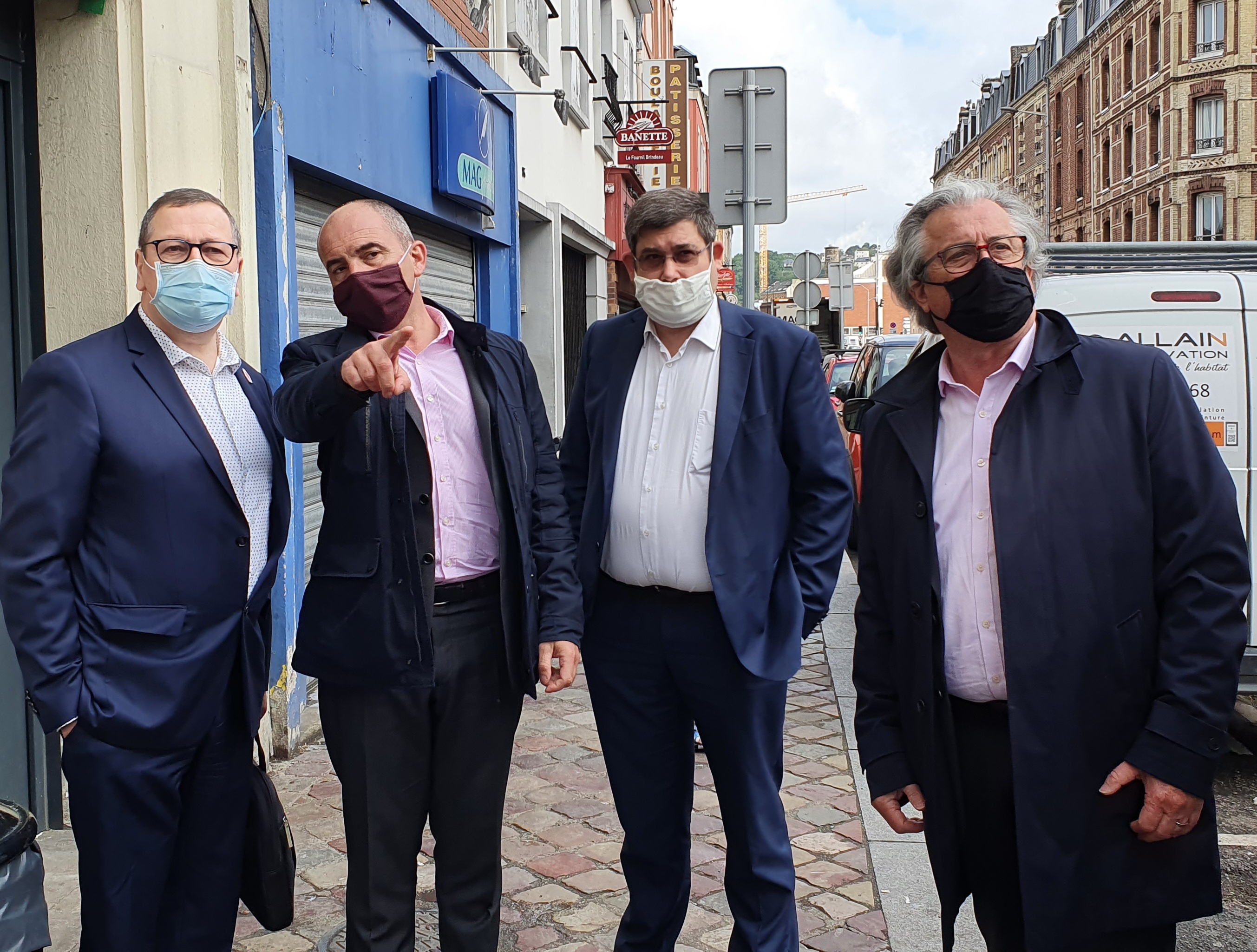 Visite de Philippe Coy chez Alain Tonnel au Havre