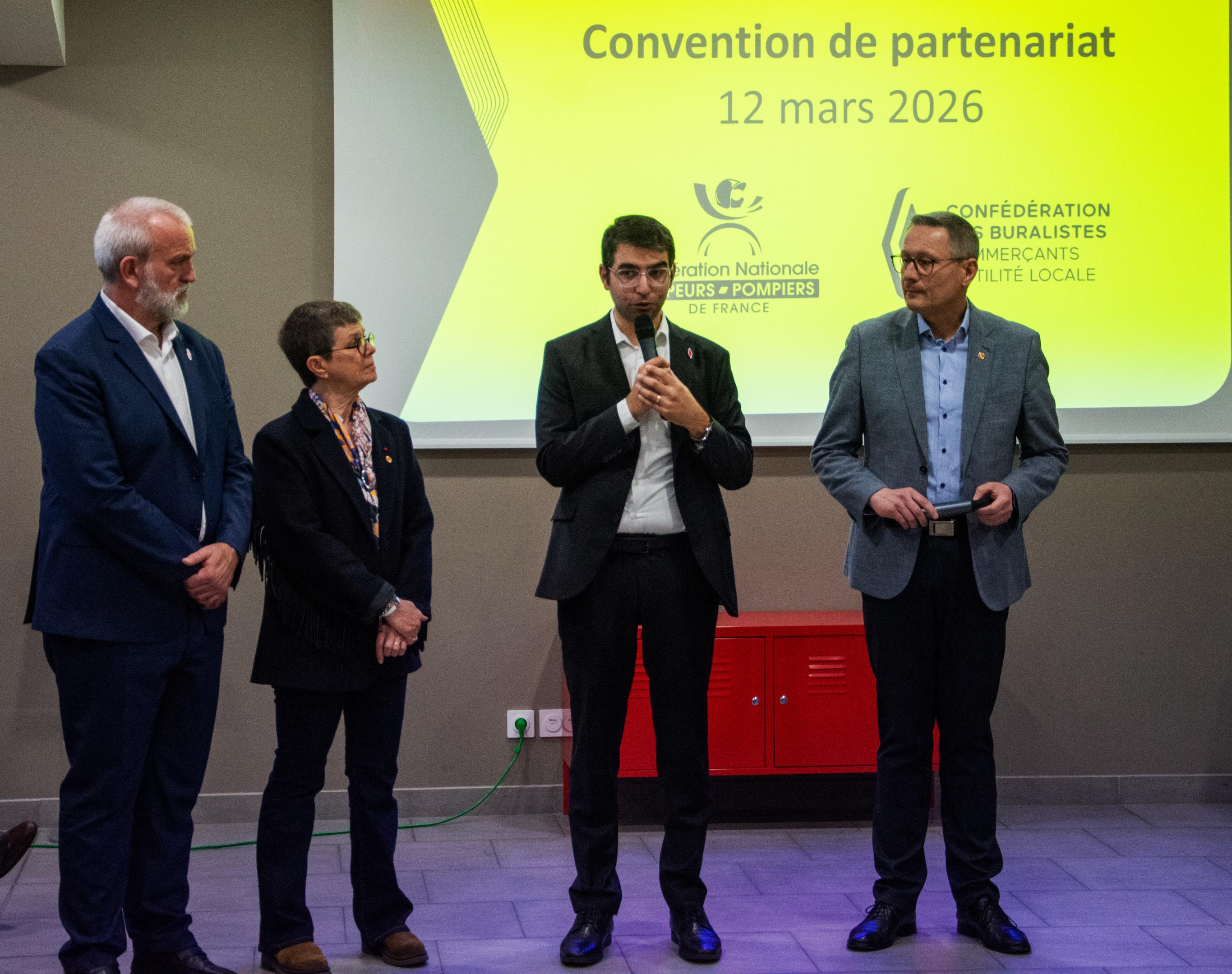 Signature de la Convention pompiers buralistes 2026-2029